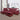 Red Vegan Leather 3-Piece Couch Living Room Sofa Set